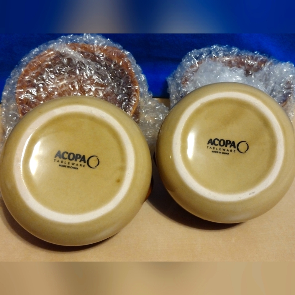 (4) Acopa 2-Tone French Onion Soup Bowls 10oz